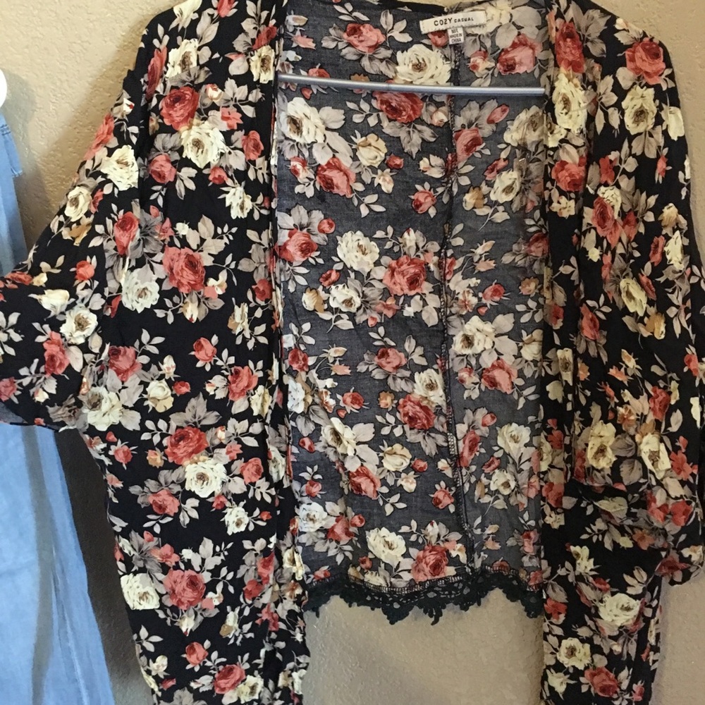 Floral cardigan